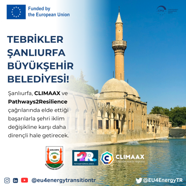 Congratulations to MLGP4Climate Platform partner Şanlıurfa Metropolitan Municipality for strengthening the city's resilience to climate change!